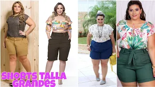 Shorts de Tallas Grandes/Shorts de Mezclilla para Mujer Talla Grande/Pantalones cortos de mujer/2020