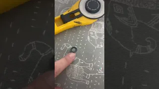 Don’t lose your rotary cutter washer!