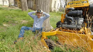 I CUT this RANDOM HOMEOWNERS yard and he was STUNNED I did it for FREE!! [NIGHTMARE YARD MAKEOVER]