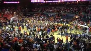 UVA Duke Basketball Storming the Court 2/28/13