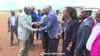 See how DP Gachagua arrived in Nyandarua for a Church event!!