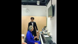 Dimash Qudaibergen & Andrea Bocelli - Besame mucho & La donna è mobile [Concert backstage] Димаш 迪玛希