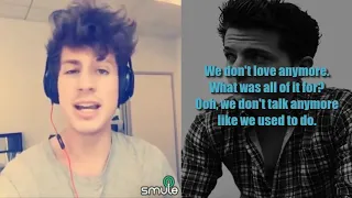 We Don't Talk Anymore  _Charlie Puth Karaoke Duet