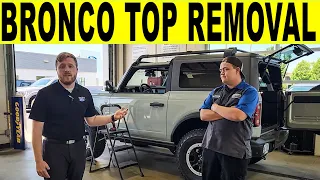 How To Remove Ford Bronco Top - 2 Door with Roof Rails! (FULL DEMO)