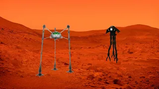 Martian tripod Vs 2005 Tripod on mars