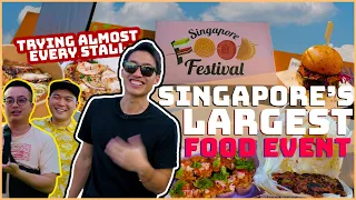 Singapore Food Festival Challenge 2022 ft Ghib Ojisan! | TRYING EVERY STALL! | Singapore Street Food