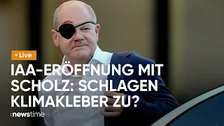 LIVE: Kanzler Scholz eröffnet Automesse IAA in München