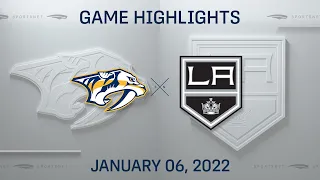 NHL Highlights | Predators vs. Kings - Jan. 6, 2022