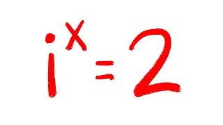 how is i^x=2 possible?