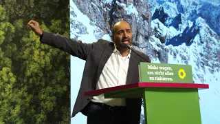 Omid Nouripour auf dem 44. Bundesparteitag der Grünen in Bielefeld 2019 – Bewerbungsrede
