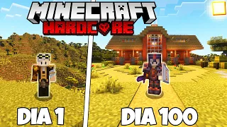 SOBREVIVI 100 DIAS NO BIOMA DE SAVANA NO MINECRAFT HARDCORE