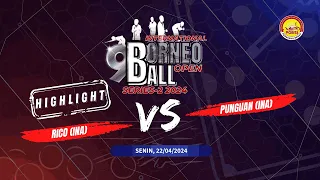 FULL MATCH International Borneo 9 Ball Open Series 2-2024 Rico (INA) VS Punguan (INA)