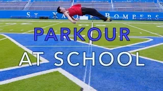 PARKOUR/FREERUNNING AT SCHOOL |RUNAWAY| Non-Stop Parkour