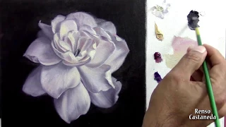 Como pintar una Rosa con óleo