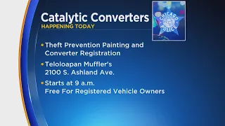 Catalytic converter marking, registration event today on Lower West Side