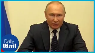 War in Ukraine: Putin praises work of Russian border guards