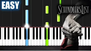 Schindler's List Theme - EASY Piano Tutorial by PlutaX