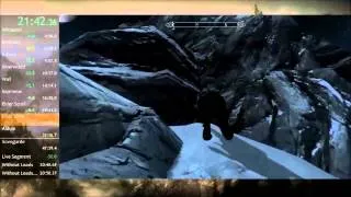 Skyrim Any% Speedrun in 46:18 RTA and 42:13 Without Loads