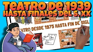 💀 El TEATRO de 1939 hasta FINALES del SIGLO XX | LITERATURA para la EVAU