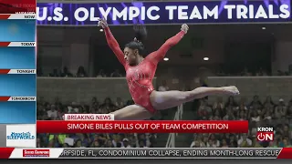 Simone Biles out of team finals