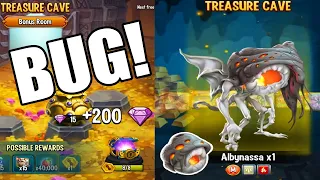 Monster Legends BUG Treasure Cave get Albynassa + 200 gems FREE!