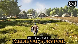 Bellwright - BEAUTIFUL New MEDIEVAL Survival & Town Management Game || Gameplay Part 01 #sponsored