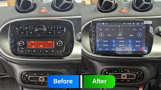 Smart Fortwo (W453) 9'' Android Screen Car Stereo Upgrade Multimedia Radio Player With Apple CarPlay