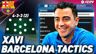 XAVI'S FC BARCELONA 4-3-3 TACTICS IN EA FC 24