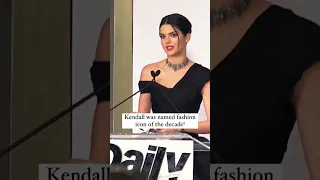 kendall was named fashion icon of the decade #short