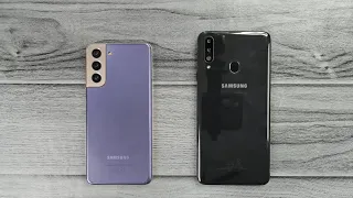 SAMSUNG A20s vs SAMSUNG S21 5G