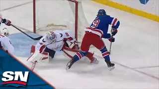 Dryden Hunt Shows Off Hands Deking Around Ilya Samsonov To Score