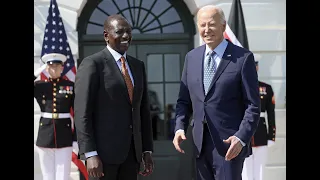 LIVE : US president, first lady welcome Kenyan counterparts to the White House