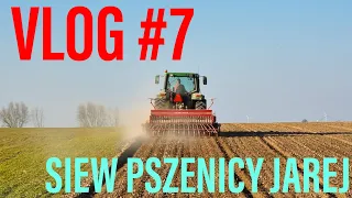 Vlog #7 - Siew pszenicy jarej i siew nawozu na nowej działce. John Deere 6506 i Ursus C-360