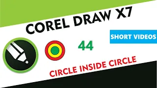 How to Draw Circle inside Center of Circle - Corel Draw X7/X9 - Tutorial 44 - Short Videos