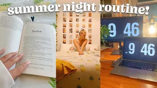 MY SUMMER NIGHT ROUTINE | skin care, face masks, notion, & more |  spend the night with me :)