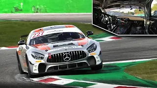 Mercedes AMG GT4 Race Car OnBoard & Sound at Monza Circuit!