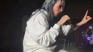 Billie Eilish stopped performing when someone fainted.