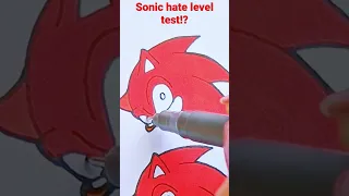 what is your hate level,mine is 💚 #easy #art #fun #papercraft #fnf #sonic #hate #level #shorts