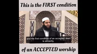 This is the FIRST condition of an ACCEPTED worship | Abu Bakr Zoud