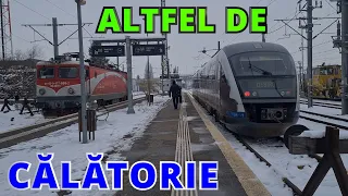 Arad-Curtici | Cu trenul Regio Desiro pe zapada si sub catenare pe M200