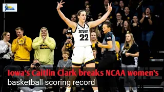 LOWA's CAITLIN CLARK BREAKS NCAAW | ALL-TIME SCORING RECORD | ESPN College Basketball #news