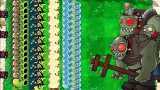 Plants vs Zombies Hack |  99 Repeater vs 99 Gatling Pea vs Snow Pea vs Winter Melon vs 999 Zombies