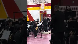 Halo Kwok ‘s solo saxophone performance in Wilson High