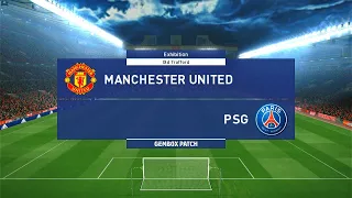 MANCHESTER UNITED VS PSG | Gameplay Pes GEMBOX PATCH Rev.1 Winter 2022 Update PS3