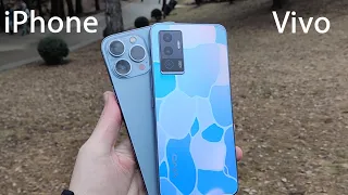 Vivo V23e vs iPhone 13 pro max сравнение фото и видео