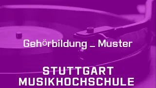 독일음대 슈투트가르트 음대 청음문제 예시 HMDK Musikhochschule Stuttgart Gehörbildung Muster