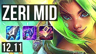 ZERI vs KAYLE (MID) | 12/0/4, 68% winrate, Legendary | EUW Diamond | 12.11