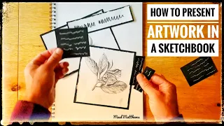 GCSE Art, A level Art. How to present artwork in a sketchbook #Art #GCSEArt