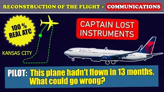 The captain’s instruments are dead | Delta Boeing 737-900 | Kansas City, ATC