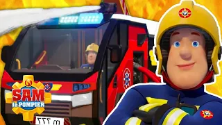 Sauvetage d'incendie par camion de pompiers ! | Sam le Pompier | dessin animé de sécurité